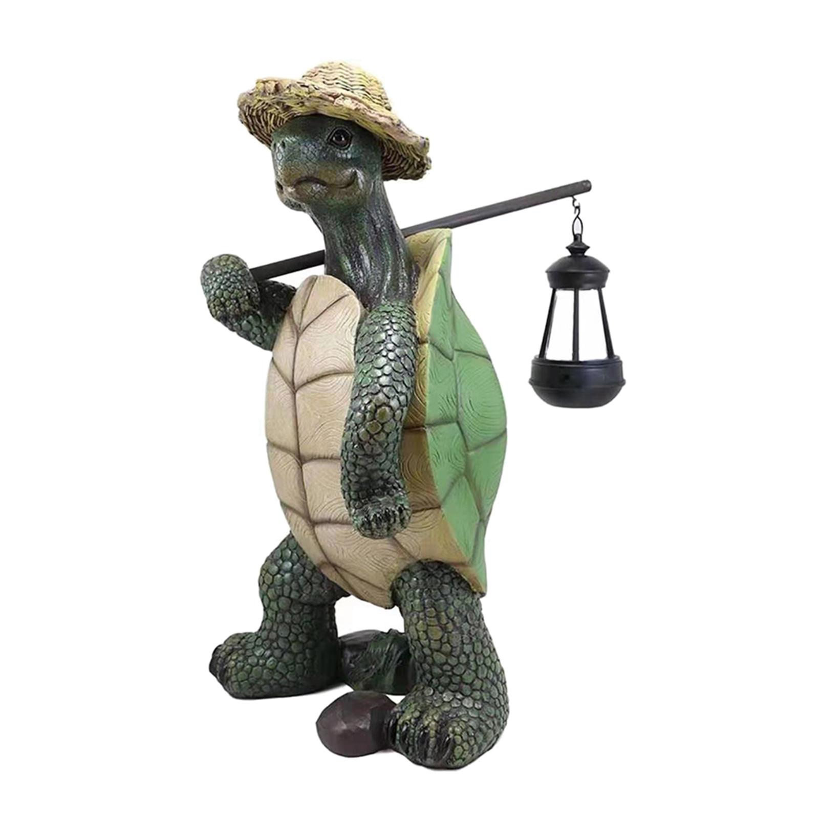 Rustic Garden Statue Ornament Lawn Turtle Sculpture Craft