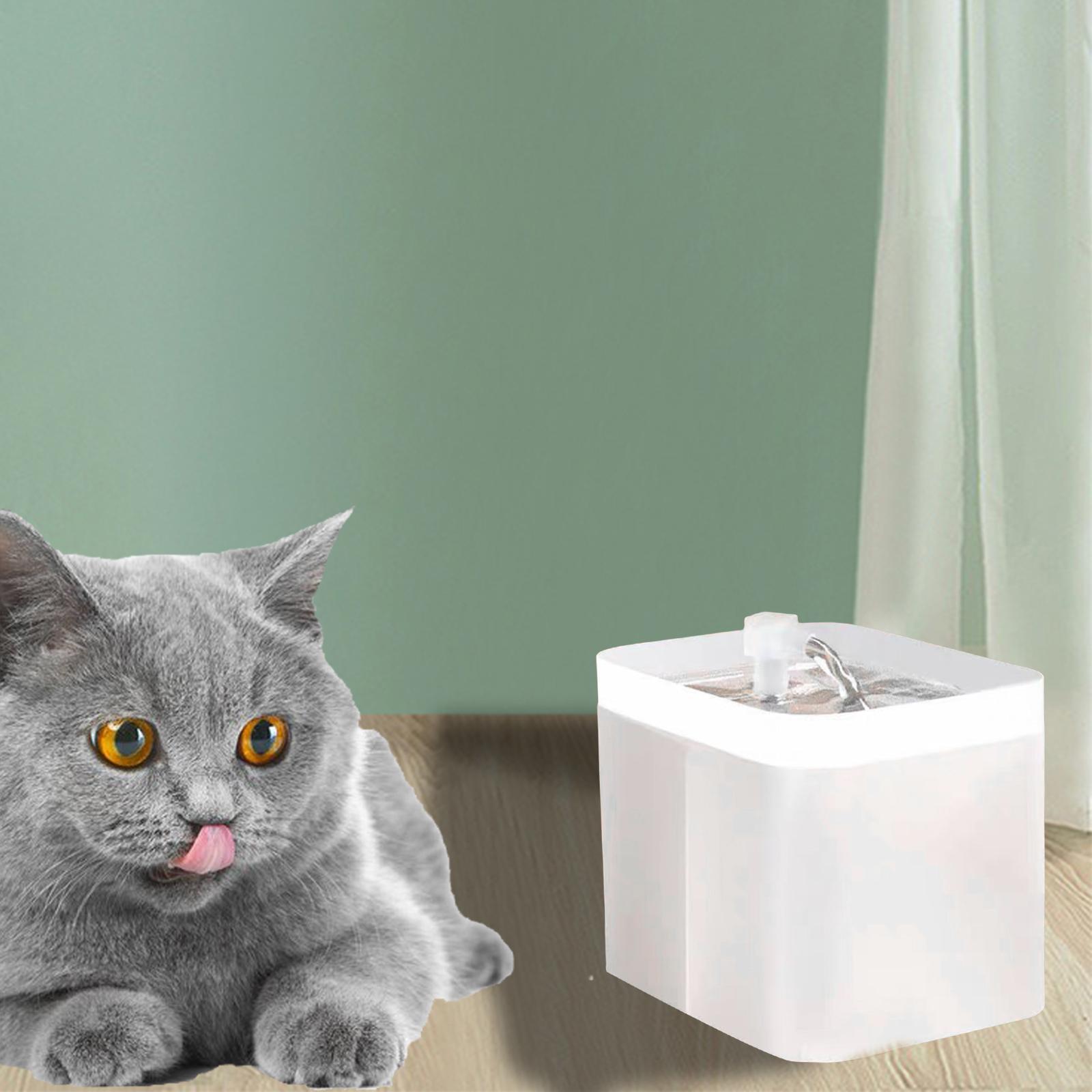 Cat Water Fountain, 1.5L Quiet Pet Water Fountain Filtration Dog Water Bowl Dispenser for Cats, Dogs