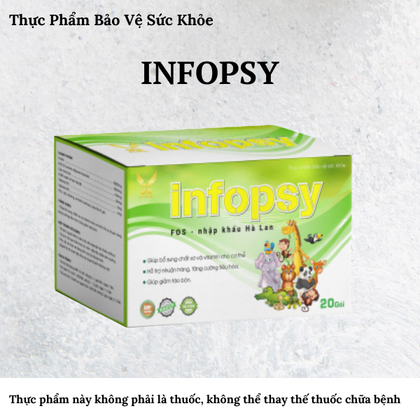 Thực phẩm bảo vệ sức khỏe Cốm chất xơ Infopsy Hộp 20 gói