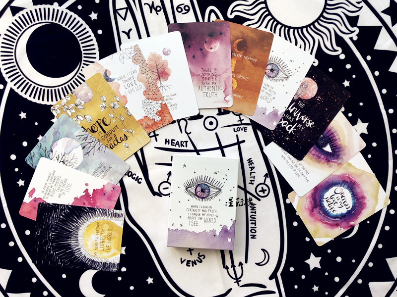 Bộ Bài Tarot Bói Toán Universe Mysterious Oracle Cards Tarot-Universe has your back Cao Cấp