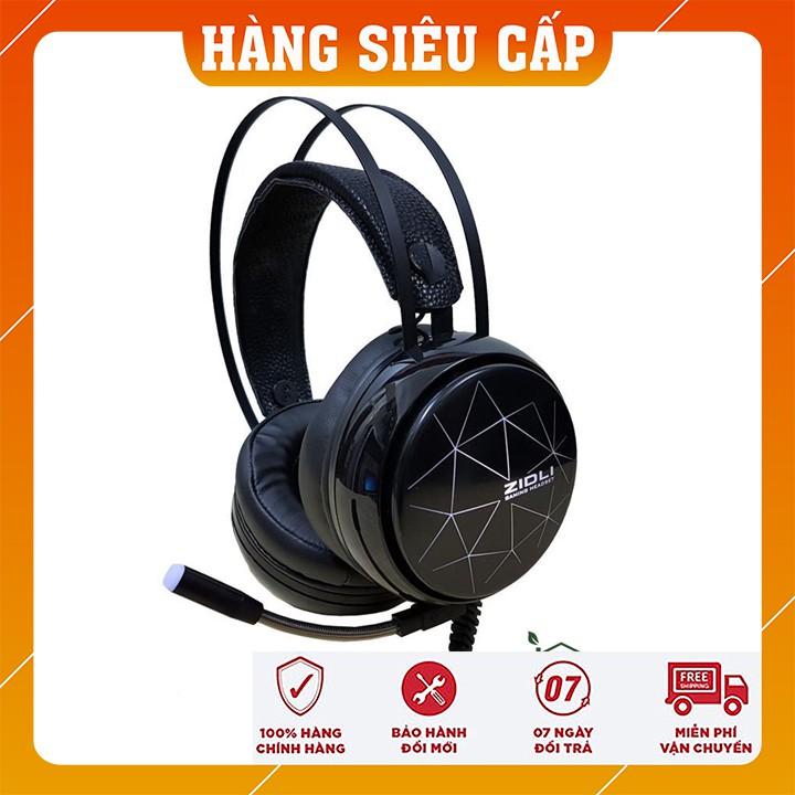 Tai nghe Gaming ZIDLI ZH12S (Sound 7.1, Led Rainbow) - Leng Mic - Tai nghe phòng Game cực hay - Hàng Chính Hãng