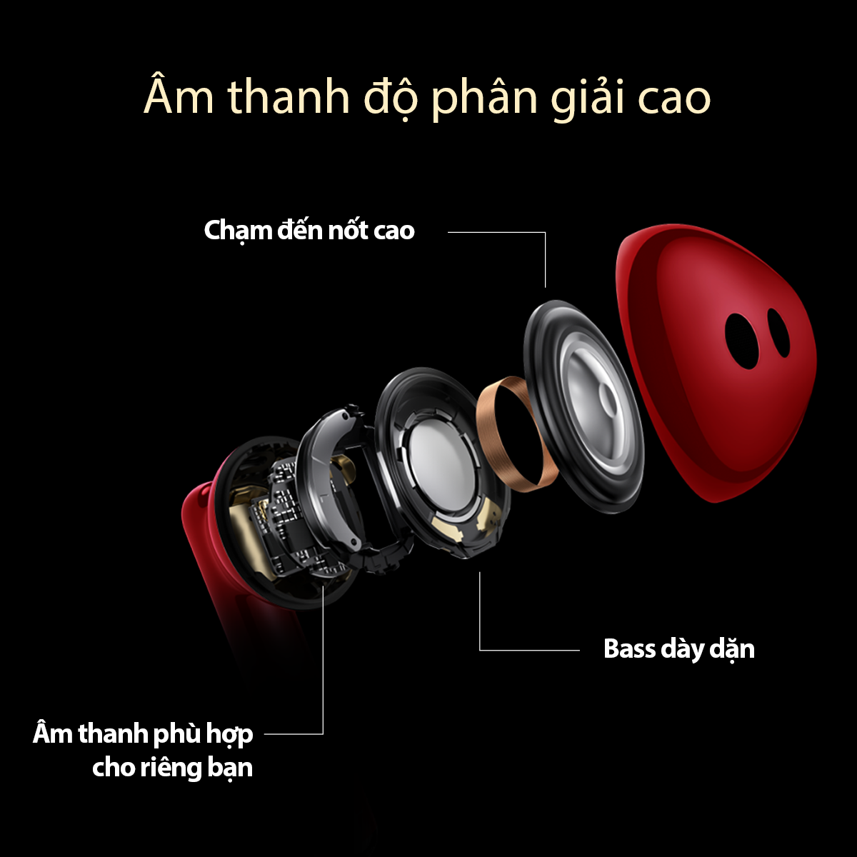 Tai Nghe Không Dây HUAWEI FreeBuds Lipstick | Âm Thanh Độ Phân Giải Cao | Nhẹ Như Không | Chống Ồn Chủ Động Thiết Kế Mở 2.0 | Hàng Chính Hãng