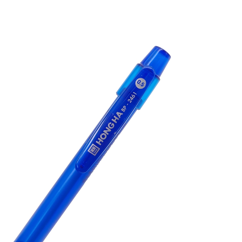 Bộ 5 Bút Bi Hồng Hà 0.5mm BP-2461 - Mực Xanh