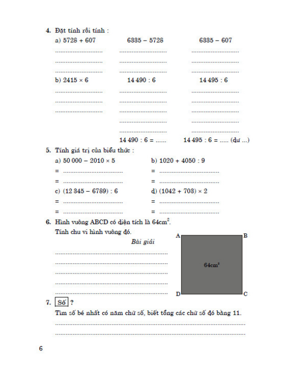 Sách - Bài tập chọn lọc toán 4 hai buổi trong ngày - tập 1