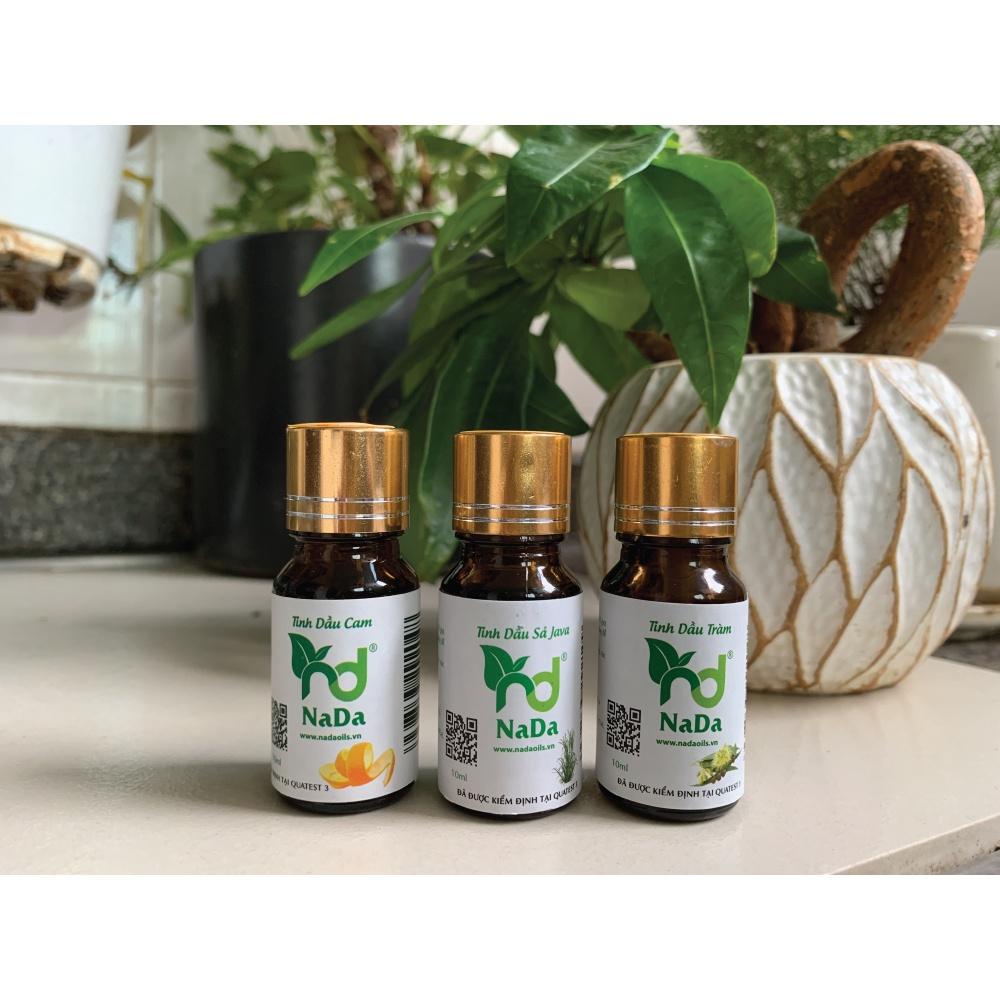 Combo 3 chai tinh dầu Nada kiểm định quatest 3 chai 10ml dễ ngủ, khử mùi