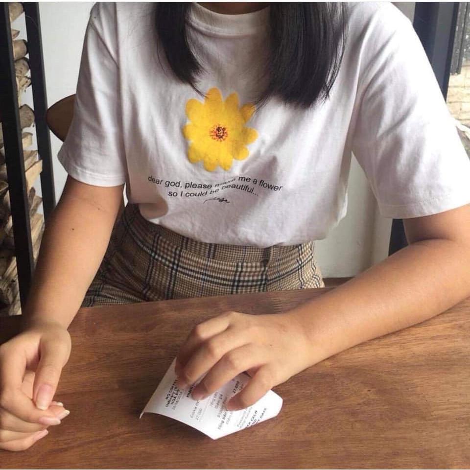 Áo thun nữ hoa hướng dương