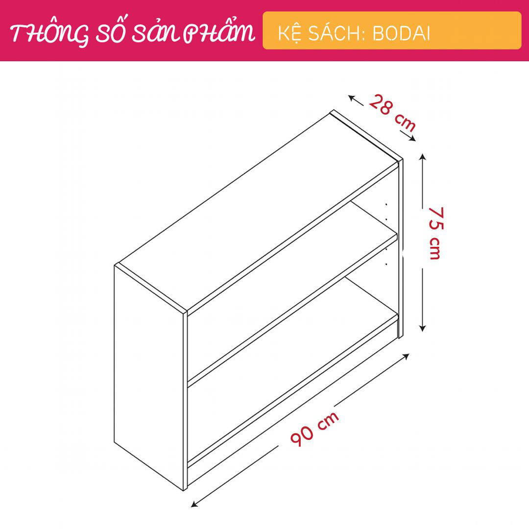 Giá sách thiết kế độc đáo SMLIFE Bodai