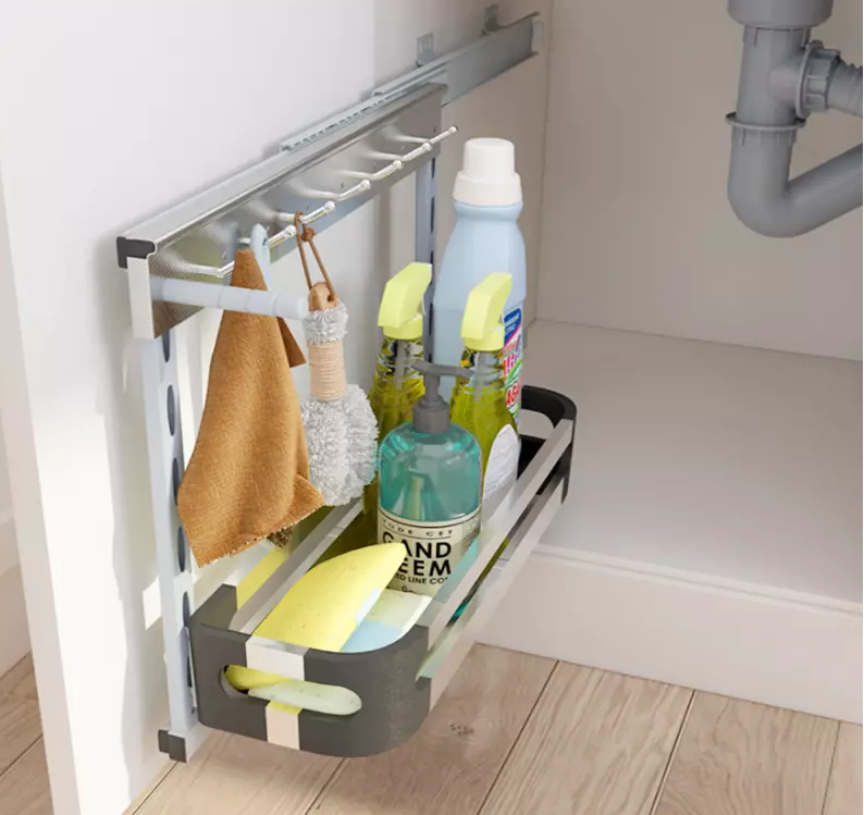 Kệ Để Chất Tẩy Rửa GROP - INOX 304 Bảo Hành Vĩnh Viễn- Có Thợ Lắp Đặt