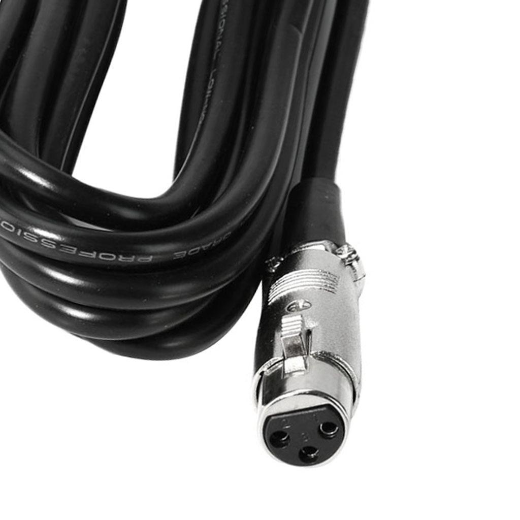 XLR Female to 3.5mm TRS Male Cable - 0.5m Microphone Wire