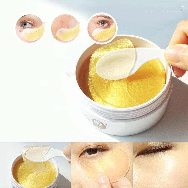 Hộp 60 miếng Mặt nạ đắp mắt giảm quầng thâm và nếp nhăn 3W Clinic Collagen Luxury Gold Hydrogel Eye &amp; Spot Patch CHHQ