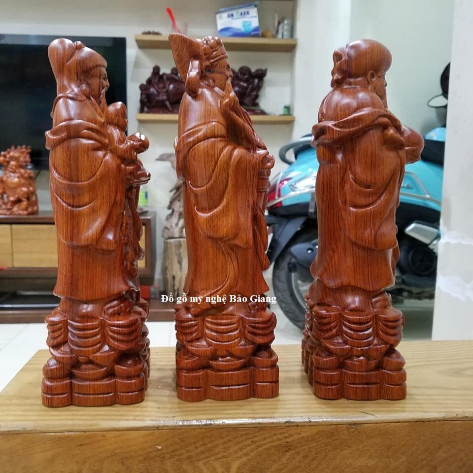 Bộ tượng tam đa gỗ hương