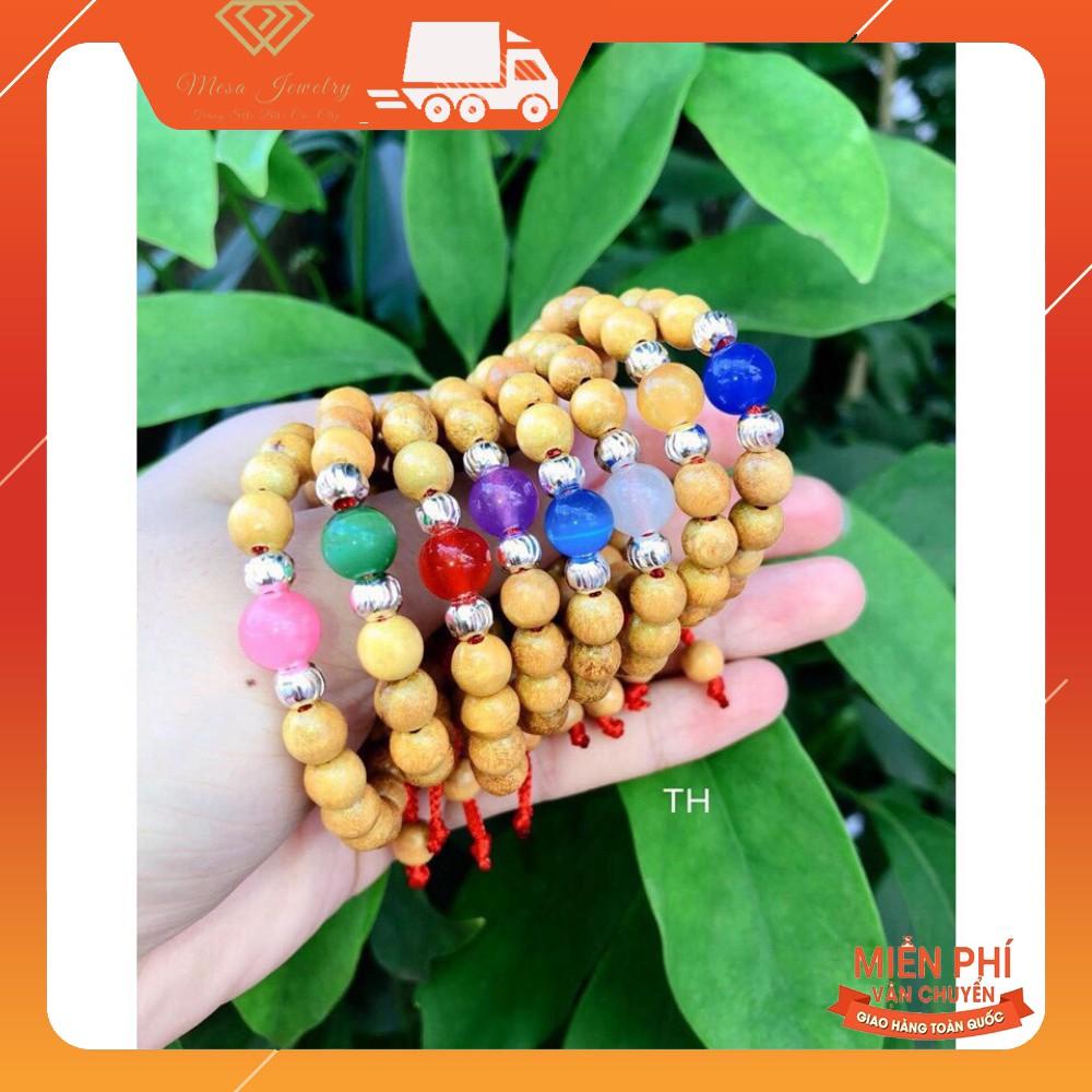 VÒNG DÂU CHO BÉ THEO MỆNH CÓ 2 BI BẠC NHƯ ẢNH