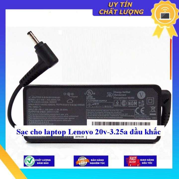 Sạc cho laptop Lenovo 20v-3.25a đầu khấc - Hàng Nhập Khẩu New Seal