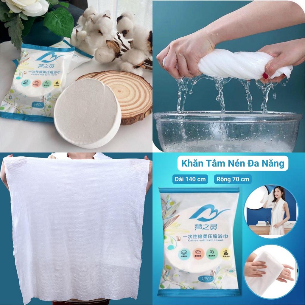 KHĂN TẮM NÉN COTTON SIÊU MỀM MỊN KHÁNG KHUẨN TỐT AN TOÀN CHO DA