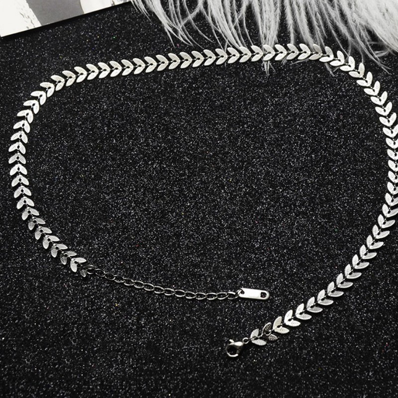 Dây Chuyền Choker Titan Ko Đen Cao Cấp TT 2186