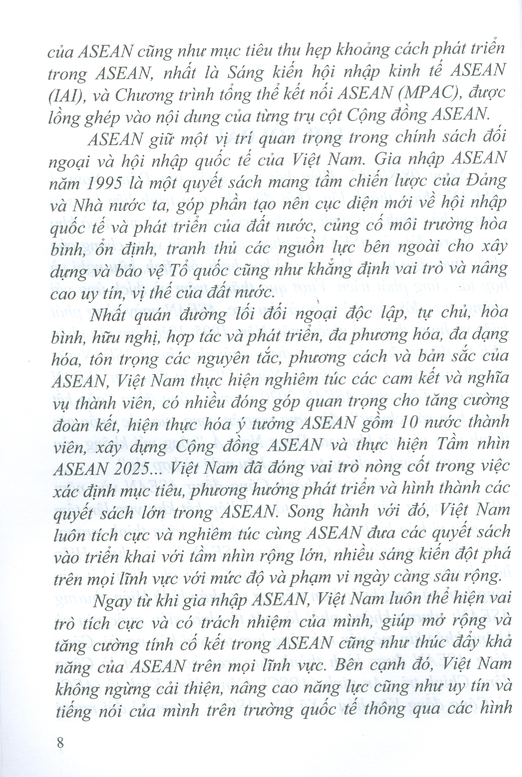 Vai Trò, Vị Thế, Uy Tín Của Việt Nam Trong ASEAN