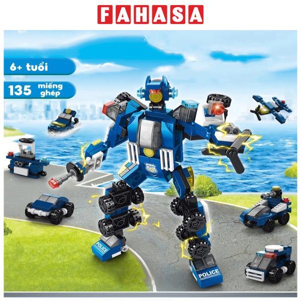 Đồ Chơi Lắp Ráp Chiến Binh Cảnh Sát Siêu Cấp 6 Trong 1 - Super Police Warrior - Toys&amp;Joys 8971-6 (135 Mảnh Ghép)