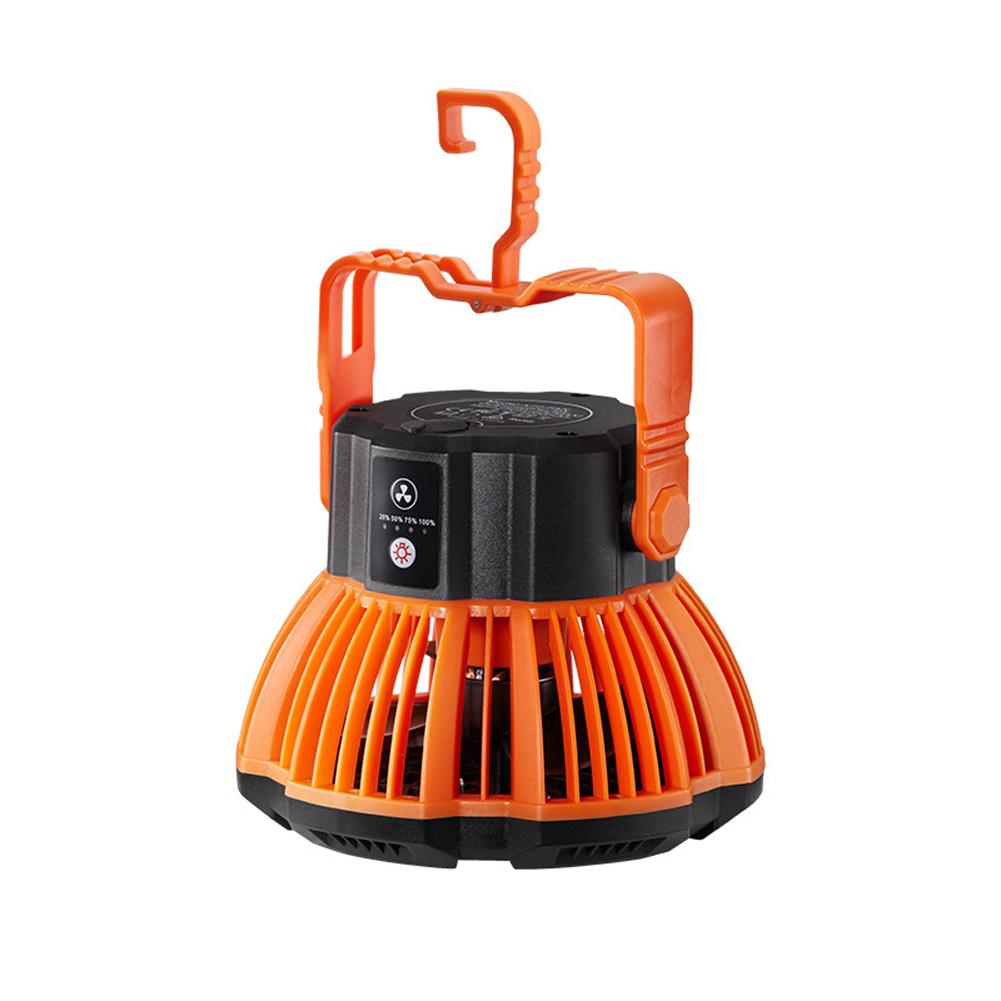 Quạt Máy Cắm Trại Kèm Đèn Pin 3 Độ Sáng 2 Trong 1 Tiện Nghi Phù Hợp Hoạt Động Ngoài Trời Có Kèm Điều Khiển Từ Xa