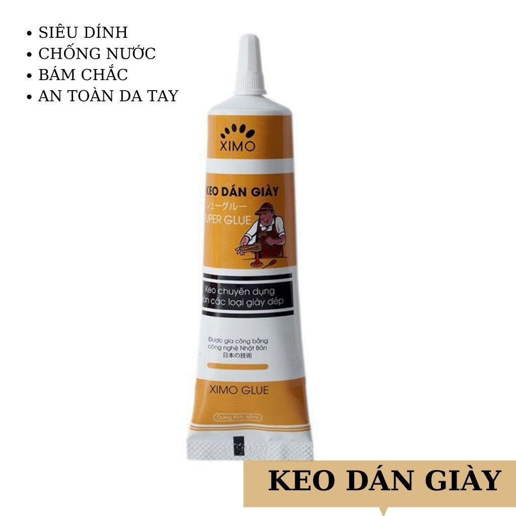 Keo dán giày dép KD01 XIMO GLUE - Keo dán đế giày siêu dính siêu bền chống nước không mùi công nghệ nhiệt an toàn cho da