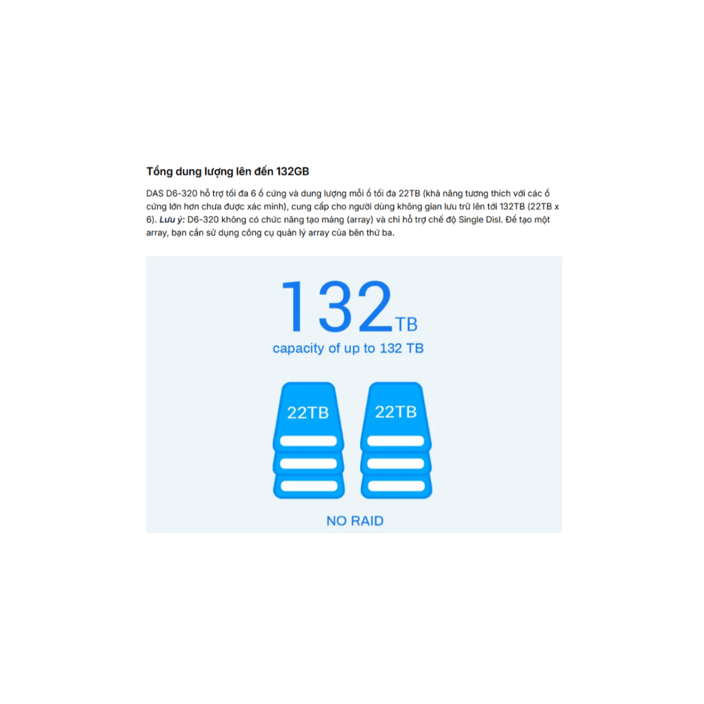 Thiết bị lưu trữ  DAS TerraMaster D6-320 6-bay Hàng Chính Hãng - Storage Shop