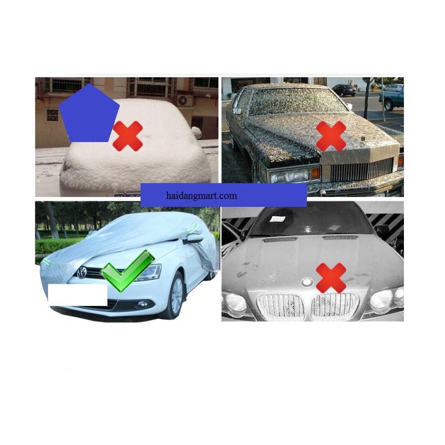 Bạt phủ ô tô cao cấp tráng nhôm bạc cho các dòng xe