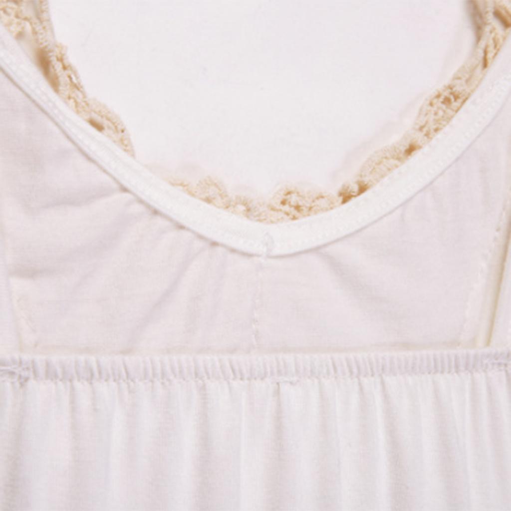 Girls Ladies Women Cotton Tank Tops Sleeveless Lace Vest Blouse Crop Top