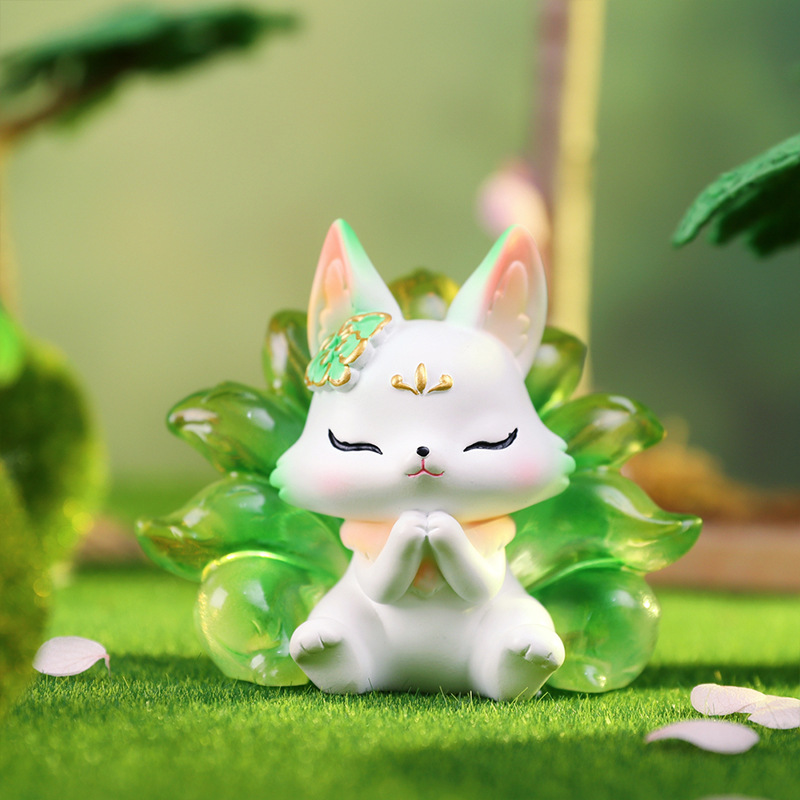 Mô Hình Cáo Nhỏ Hồ Ly Núi và Biển Trang Trí Quà Tặng_ Hàng Chính Hãng