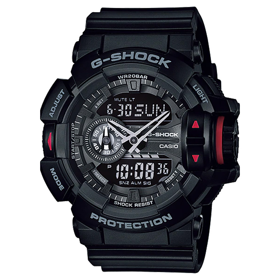 Đồng hồ nam dây nhựa Casio G-Shock chính hãng GA-400-1BDR (51mm)