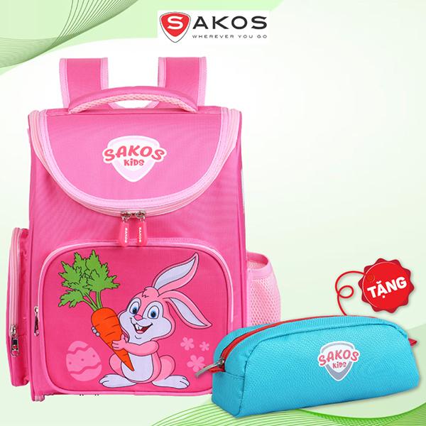 Ba Lô Tiểu Học Bé Gái Kid Diverti - Sakos SBO012PR - Pink Rabbit