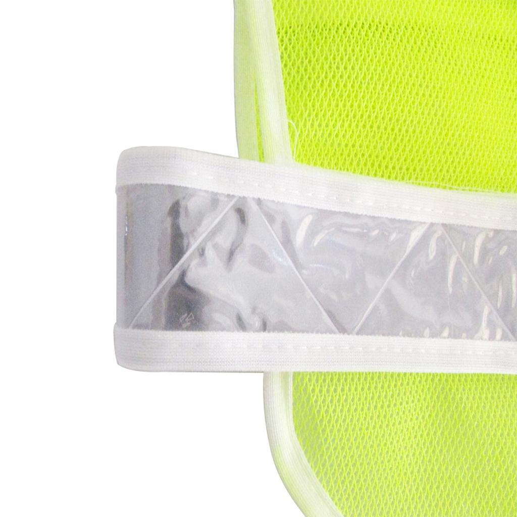 21-Inch Adjustable Safety Vest Reflective Jacket Security Waistcoat Vest Bands