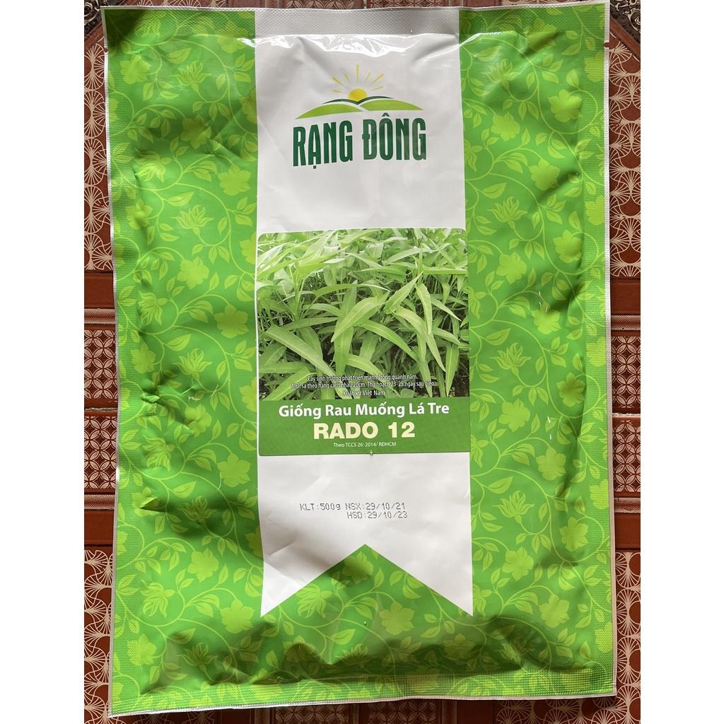 Hạt Giống Rau Muống Lá Tre Rado 12 - Gói lớn 500gr - Rạng Đông - năng suất cao - dễ trồng