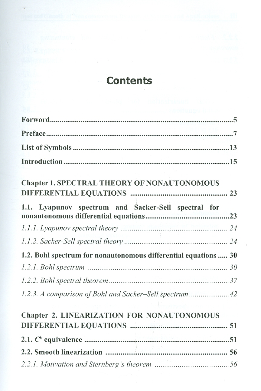 Spectral Theory Of Nonautonomous Dynamical Systems And Applications