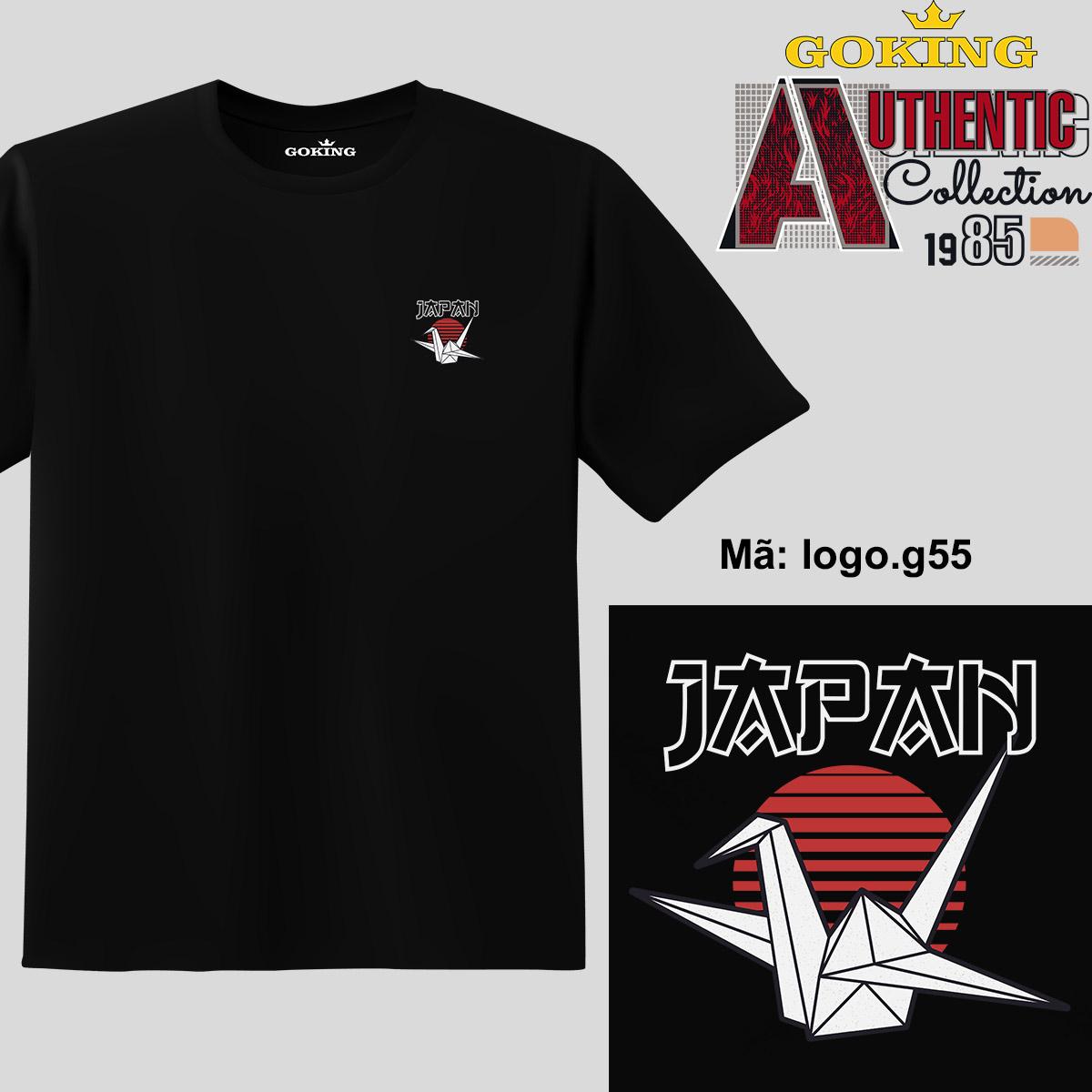 JAPAN, mã logo-g55. Hãy tỏa sáng như kim cương, qua chiếc áo thun Goking siêu hot cho nam nữ trẻ em, cặp đôi, gia đình, đội nhóm