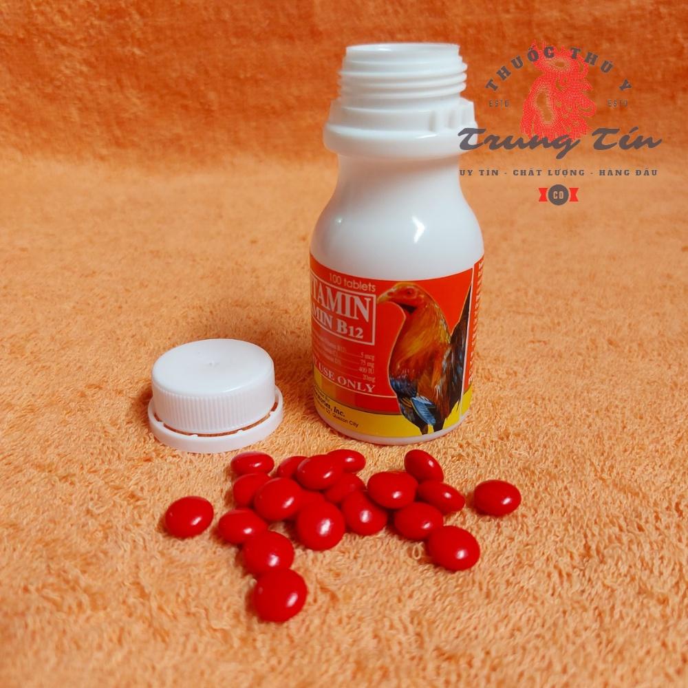 Multi – Vitamin With Vitamin B12 - Th.uốc bổ gà đá . nuôi gà cao cấp Philippines - lọ 100 viên