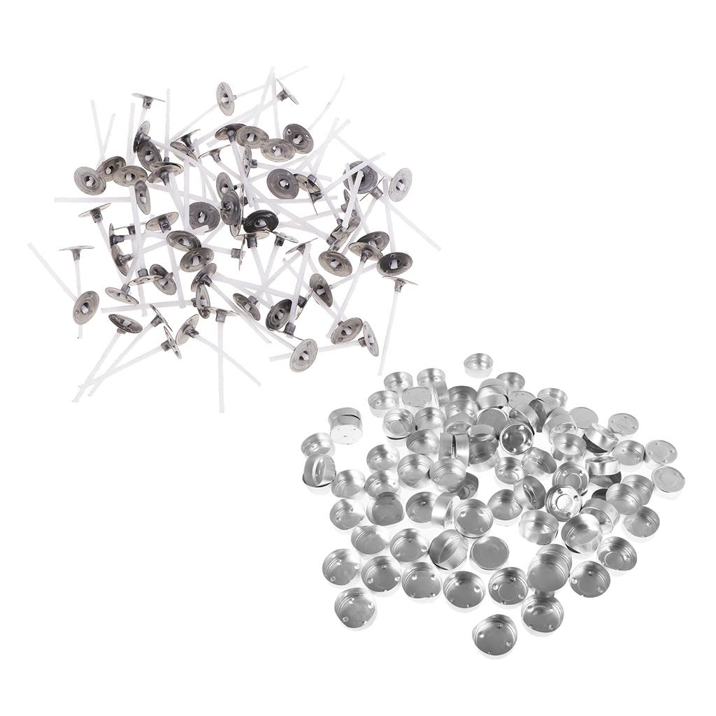 200 Chiếc Thẳng Mặt Kim Loại Trường Hợp Đèn Giữ/Ly//Hộp Đựng Và Bông Nến bấc Nến Tealight Làm Đồ Thủ Công Dụng C