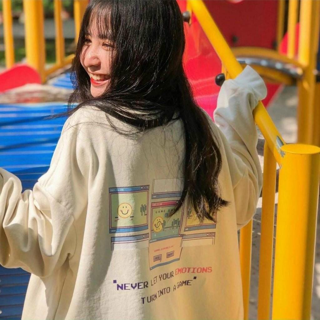 Áo Khoác Unisex Cardigan Hình Mặt Cười Thun Nỉ Ngoại Freesize 65kg AK97