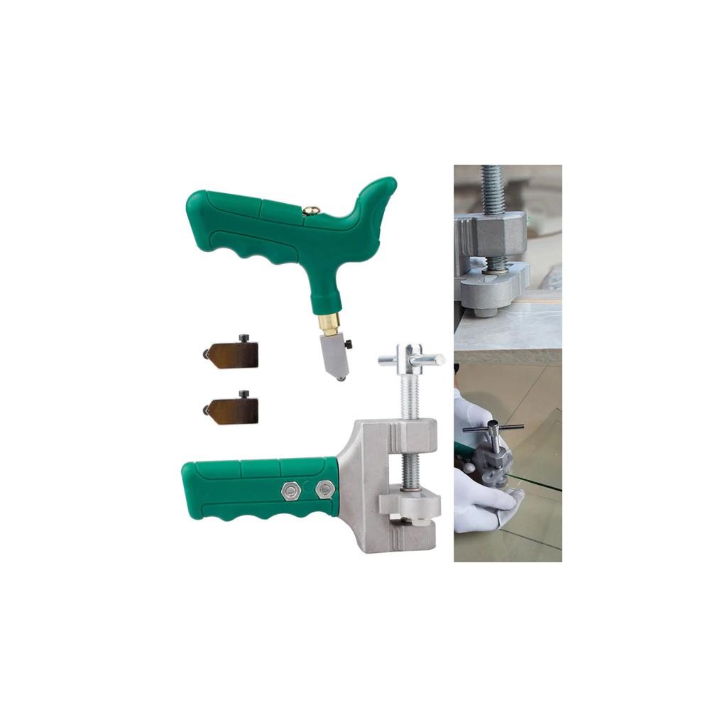 Bộ dao cắt kính đa năng cắt gạch men kèm theo kẹp vặn bẻ tách gạch kính cao cấp-ốp lát chuyên nghiệp