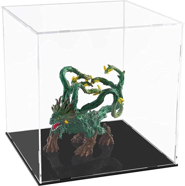 55 Size Chiều cao 25 30 35, dày 3mm, Hộp Mica trưng bày sản phẩm mô hình, đồ sưu tầm, chống bụi, dạng lắp ráp - 10x20cm