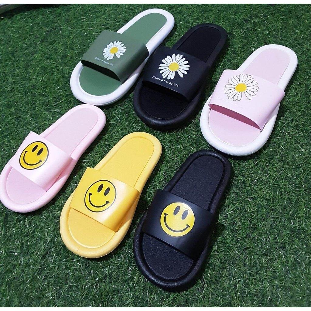 Dép nữ,mẫu dép C01 có họa tiết mặt cười dể thương,size từ 36-41