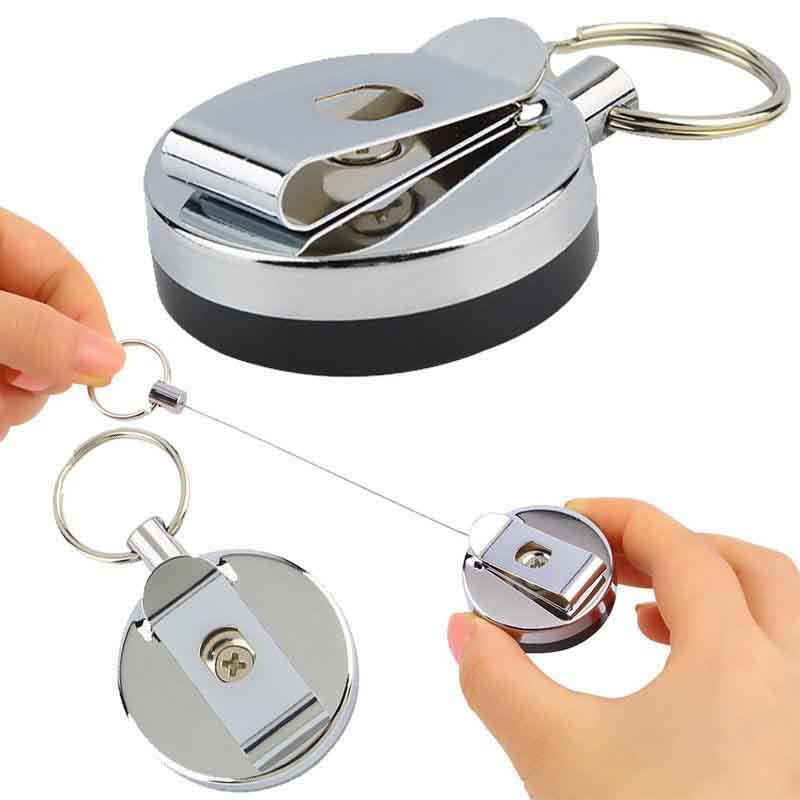 Móc khóa dây rút kẹp thắt lưng cạp quần V3