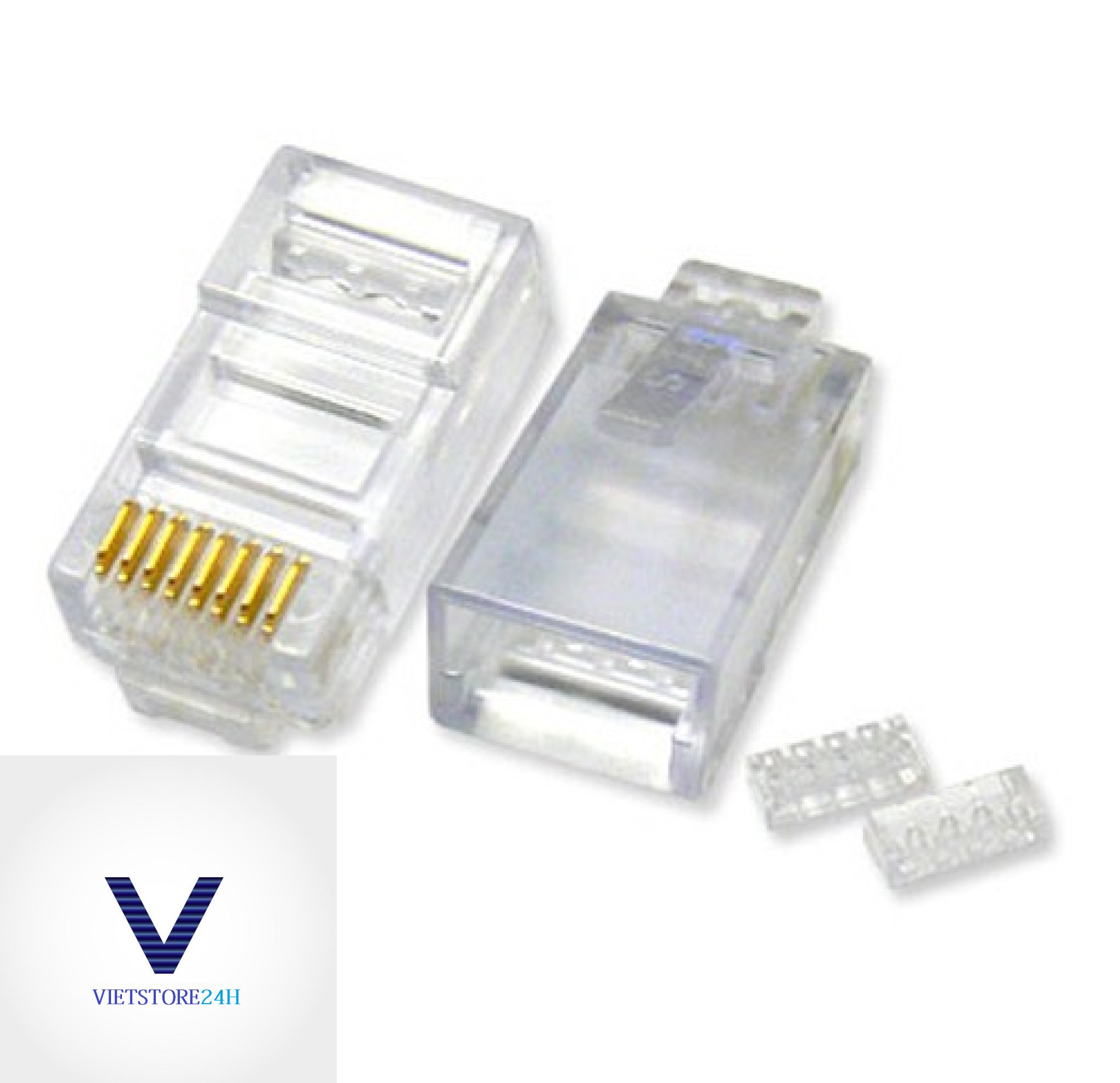 Đầu Mạng VP-Link CAT5E Xuyên Thấu RJ45 (100pcs) - Hàng chính hãng