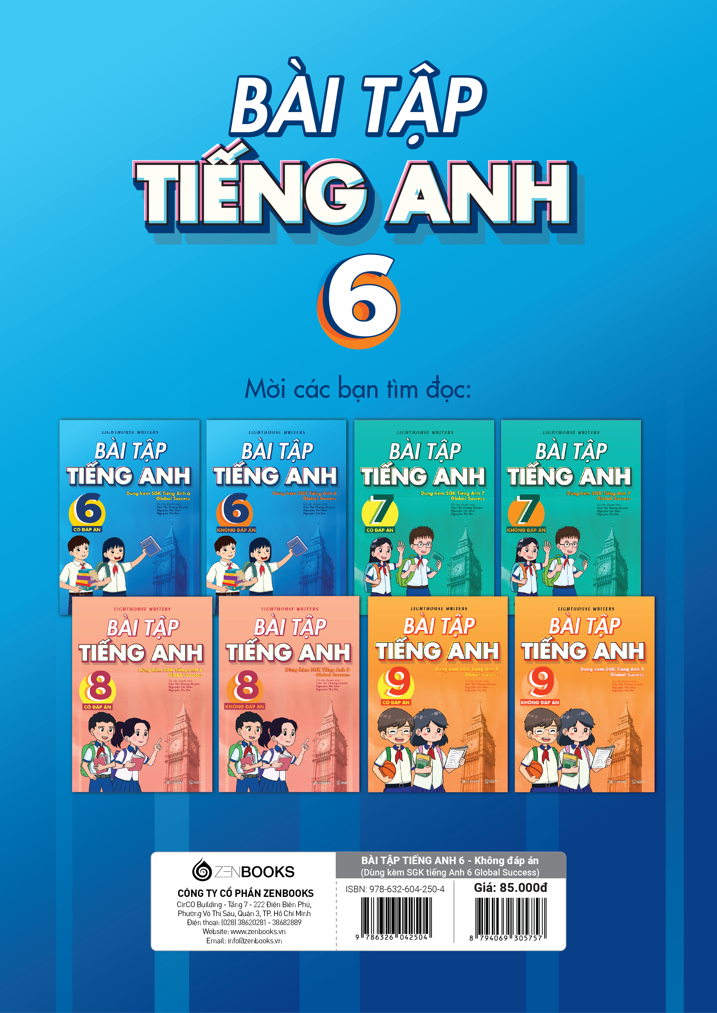 Bài Tập Tiếng Anh 6 - Không đáp án (Dùng kèm SGK Tiếng Anh 6 Global Success)