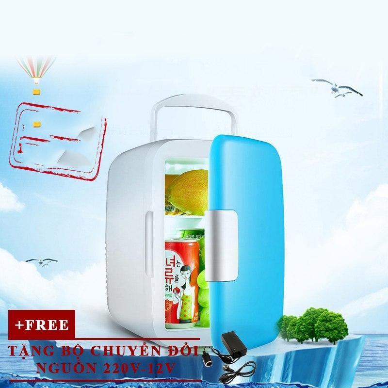 Tủ lạnh, tủ mát mini dùng cả trong nhà, trên oto, xe hơi TẶNG BỘ CHUYỂN ĐỔI NGUỒN