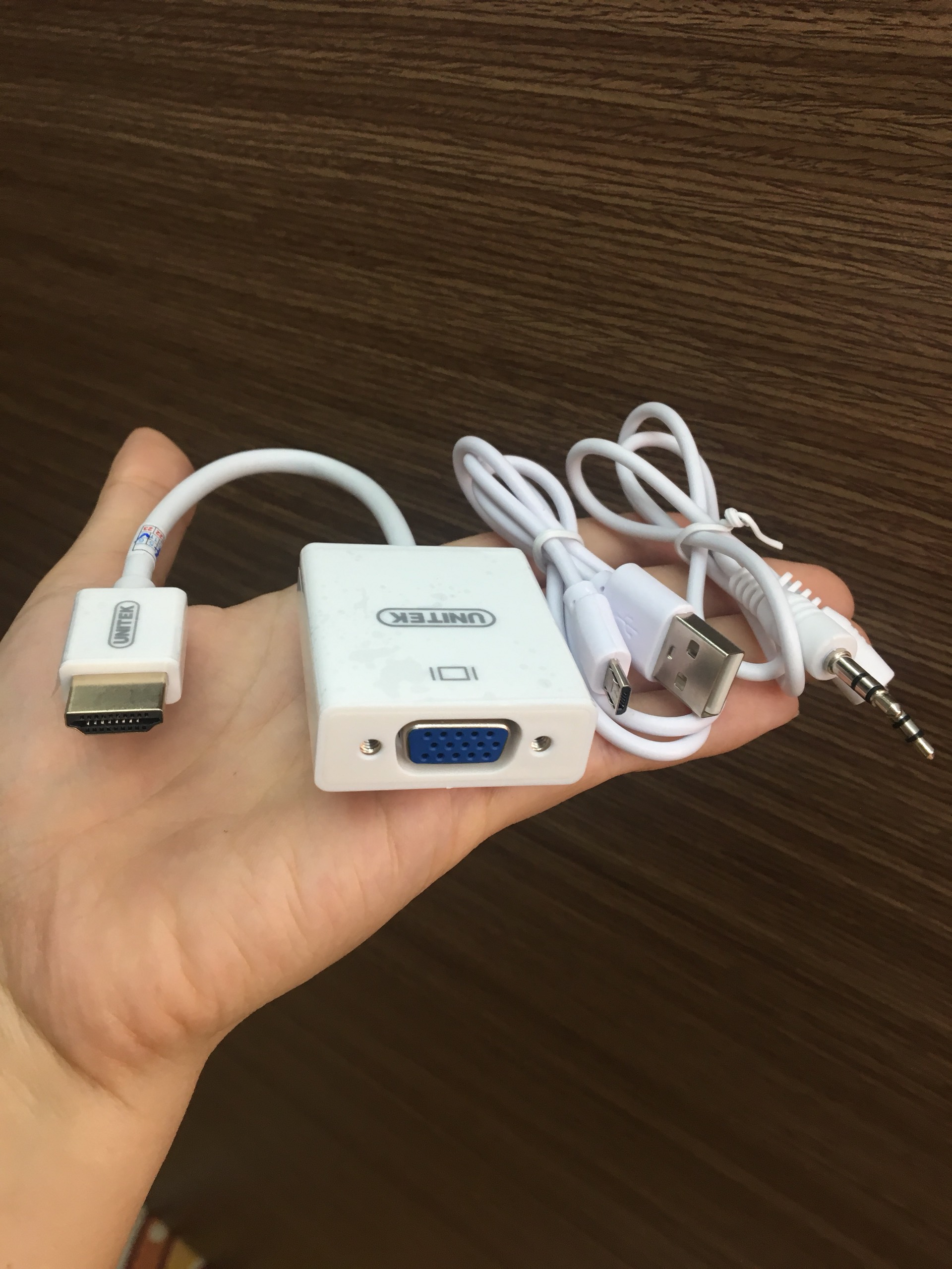 Cáp HDMI To VGA UNITEK Có Audio - Hàng Nhập Khẩu