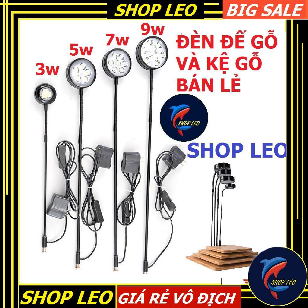 Đèn led Kệ gỗ BamBoo - - Đèn đế gỗ - phụ kiện thủy sinh