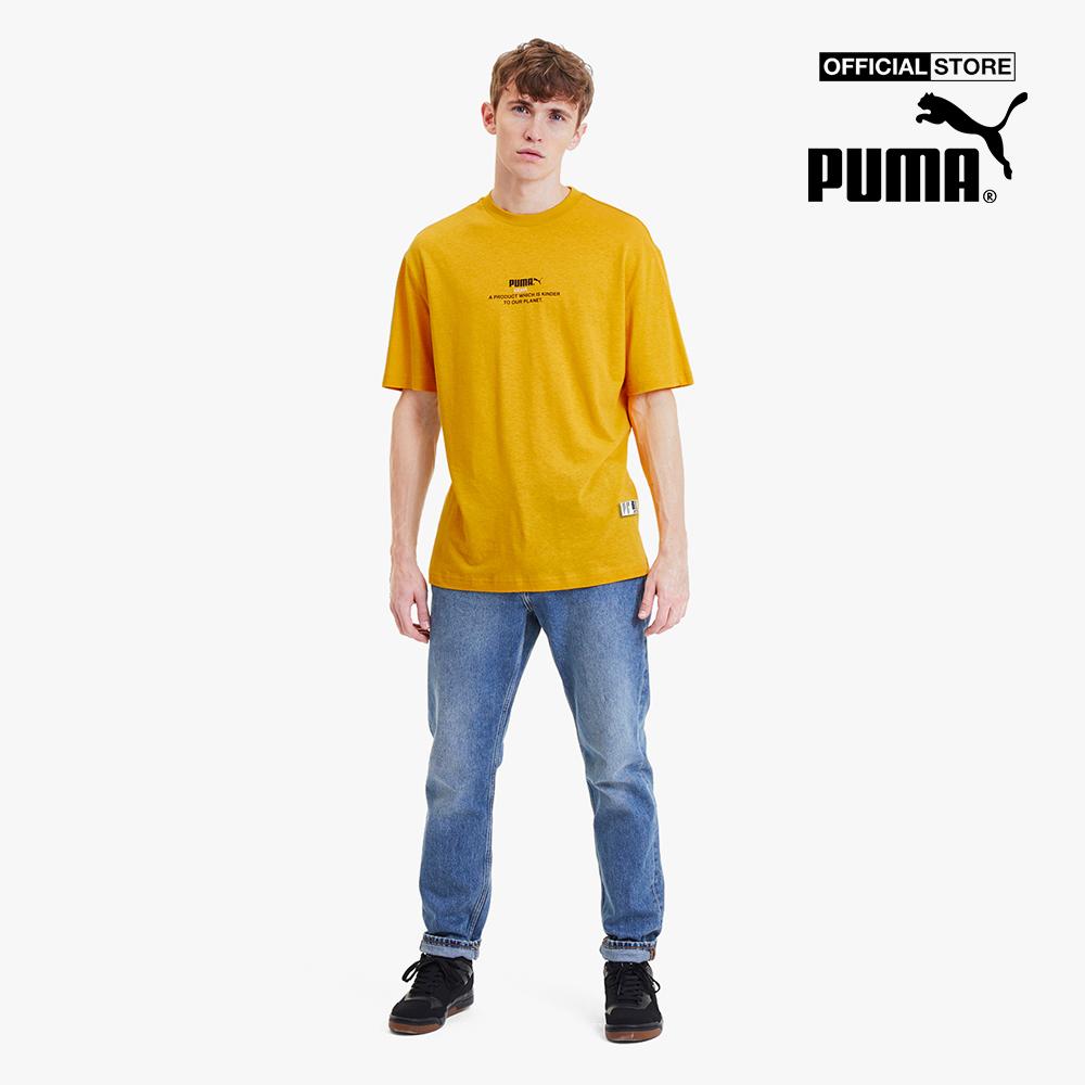 PUMA - Áo thun thể thao nam cổ tròn tay ngắn Hemp 596620-25