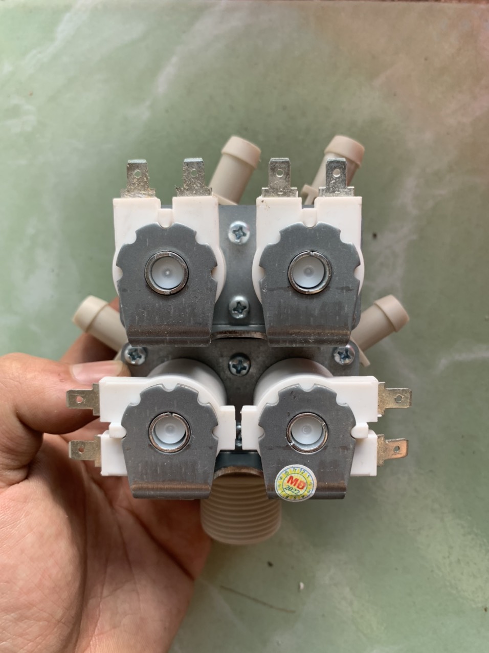 Van cấp nước máy giặt 12V 4 ngã 4 chân Tốt