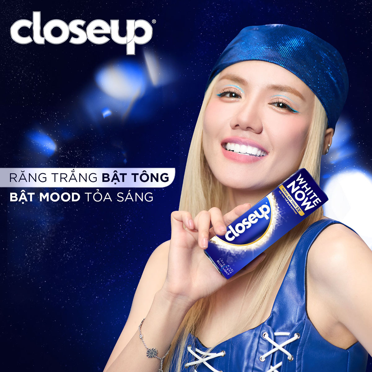 Combo 3 kem đánh răng Closeup Tinh Thể Blue Sapphire 100g