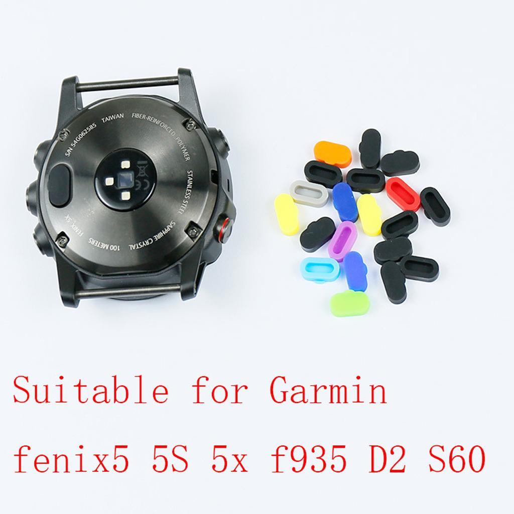 20x Anti Dust Plug Port Protector for Garmin Fenix 5 5S 5X Silicone Charger