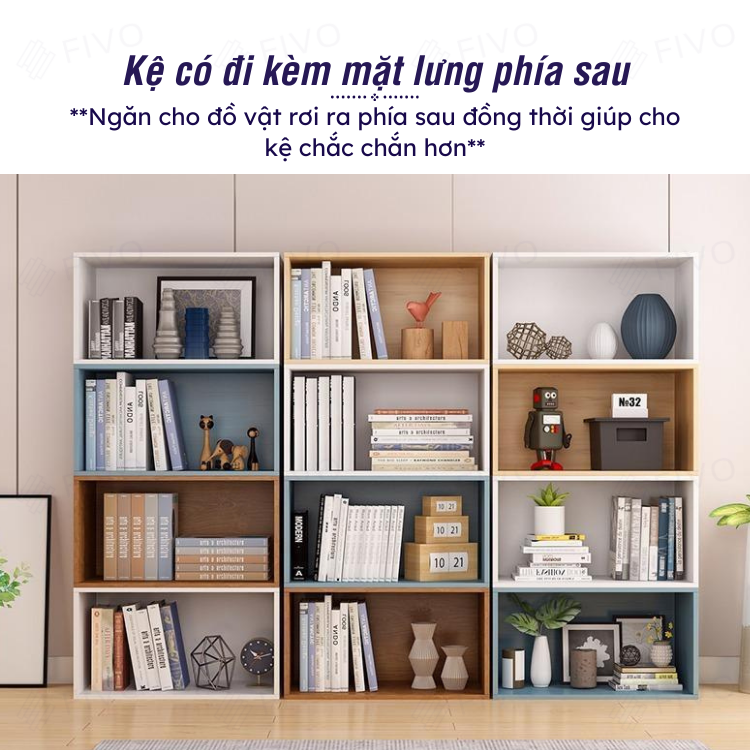 Kệ Tổ Ong Đa Năng Chất Liệu MDF FIVO FB03 Có Cửa Để Đồ Tiện Lợi Dễ Dàng Lắp Ráp - Hàng Chính Hãng